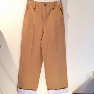 Zara khaki dress pants with cuffs NWOT
